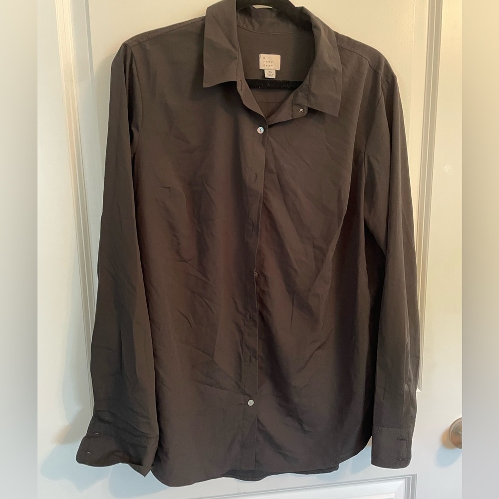 Black Button Up Blouse